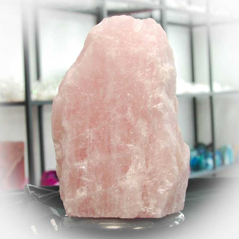 Rosenquarz Edelsteinlampe 7 - Kehuna Stones and Senses