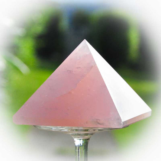 Rosenquarz Pyramide 6cm - Kehuna Stones and Senses