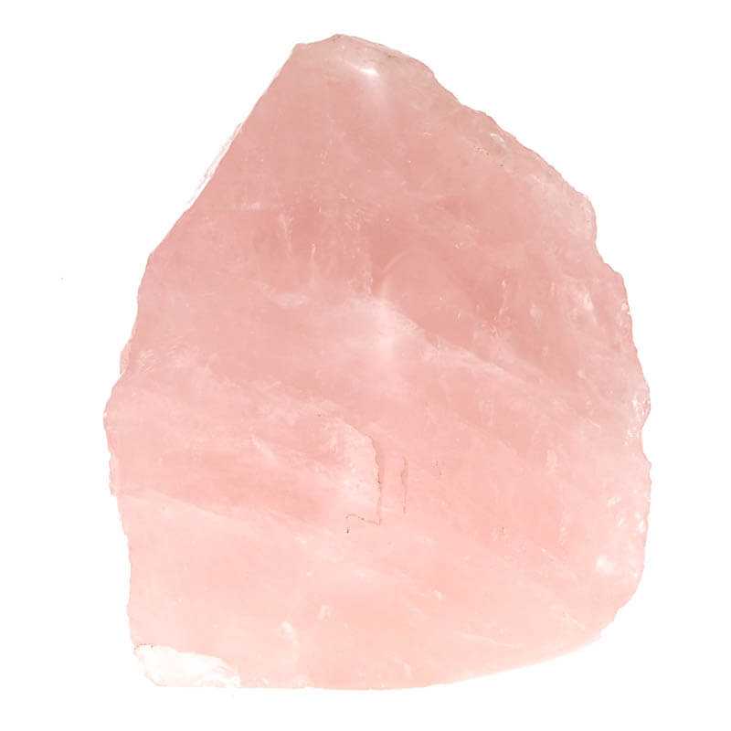 Rosenquarz Rohstein mit Anschliff - Kehuna Stones and Senses