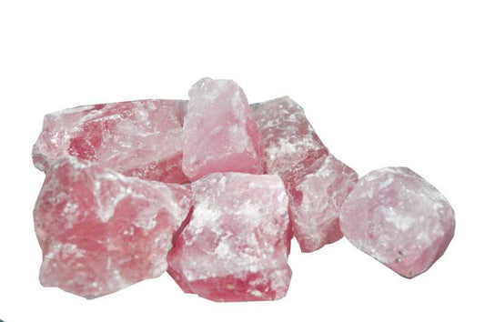 Rosenquarz Rohsteine 1 kg - Kehuna Stones and Senses