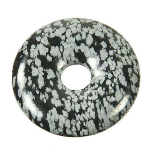 Schneeflockenobsidian - Donut 30 mm - Kehuna Stones and Senses