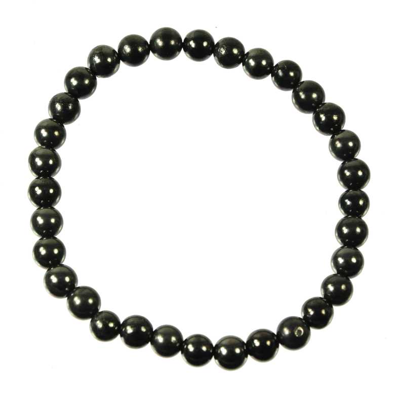 Schungit Armband Kugel - Kehuna Stones and Senses
