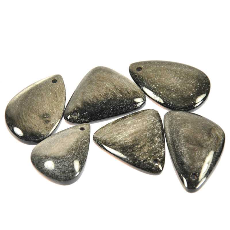 Silberobsidian Anhänger - Kehuna Stones and Senses