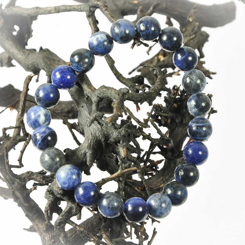 Sodalith Armband Kugel - Kehuna Stones and Senses