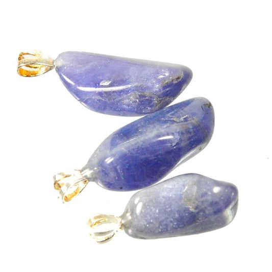 Tansanit mit Silberöse - Kehuna Stones and Senses