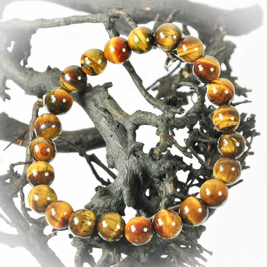 Tigerauge Armband Kugel - Kehuna Stones and Senses