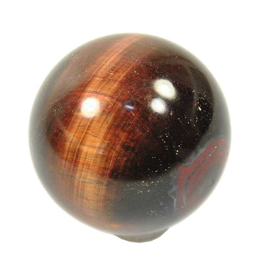 Tigerauge Kugel 6,5 cm rotbraun - Kehuna Stones and Senses