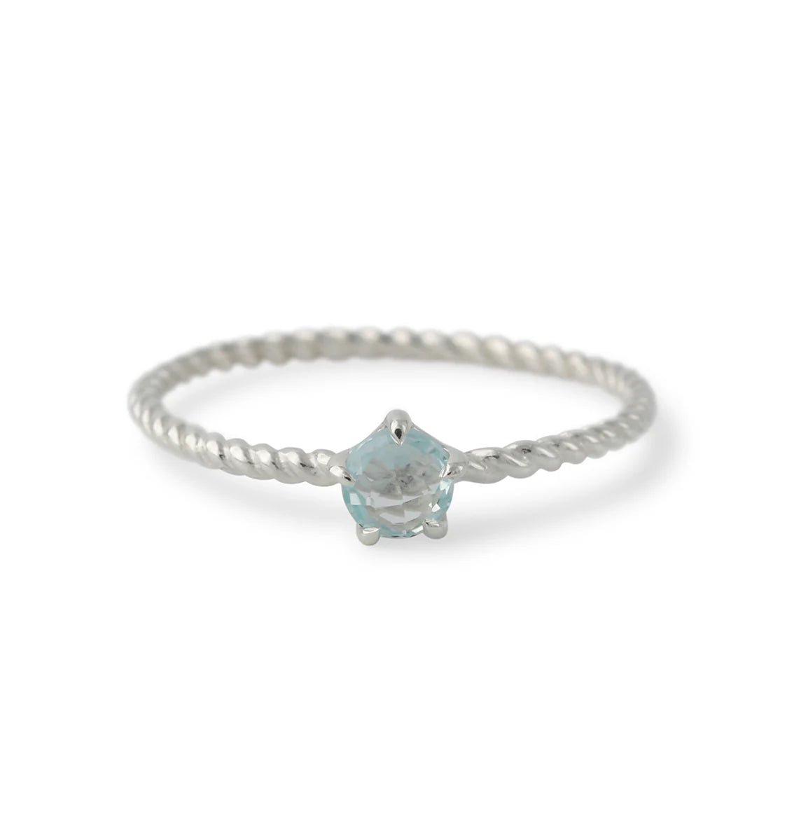 Topas Ring 925 Sterlingsilber - 4mm Edelstein - Kehuna Stones and Senses