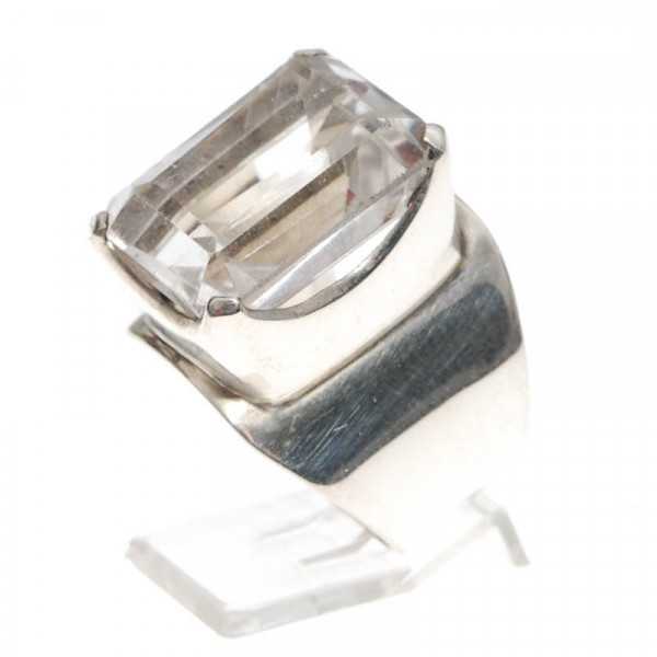 Bergkristall Ring Silber Gr. 55