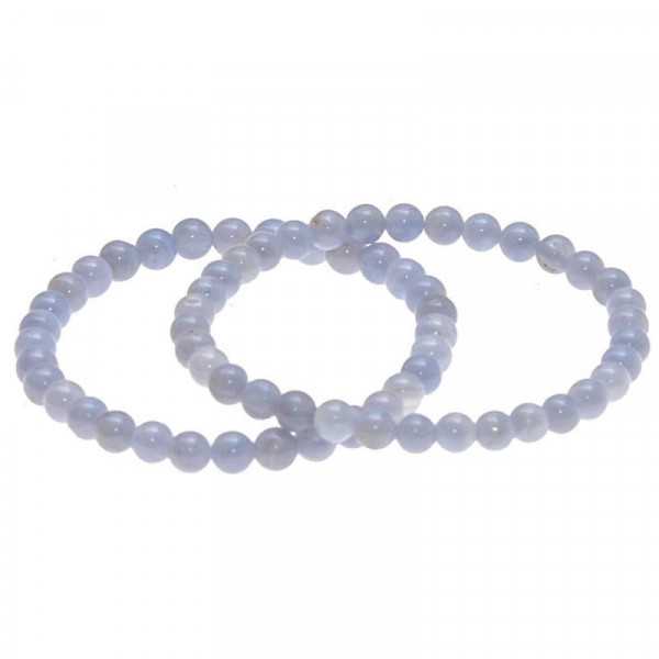 Chalcedon Armband 6 mm Kugeln