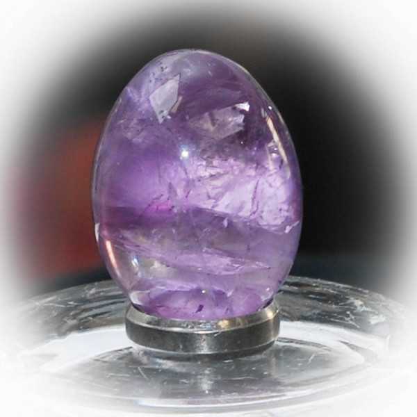 Amethyst Edelstein Ei ca. 5 - 6 cm groß