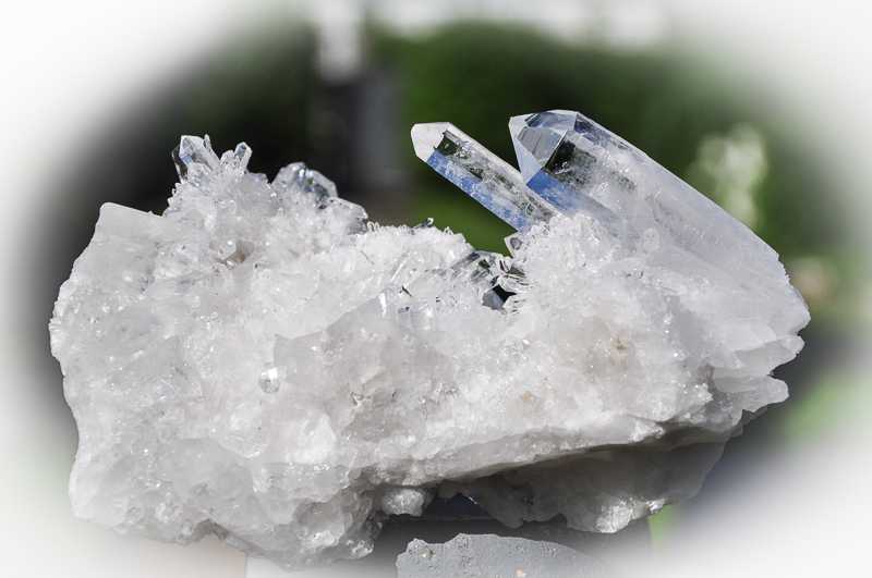 Qualität Natur pur 085 p Bergkristall Stufe Spitze Brasilien Ø 75 mm 131 g A