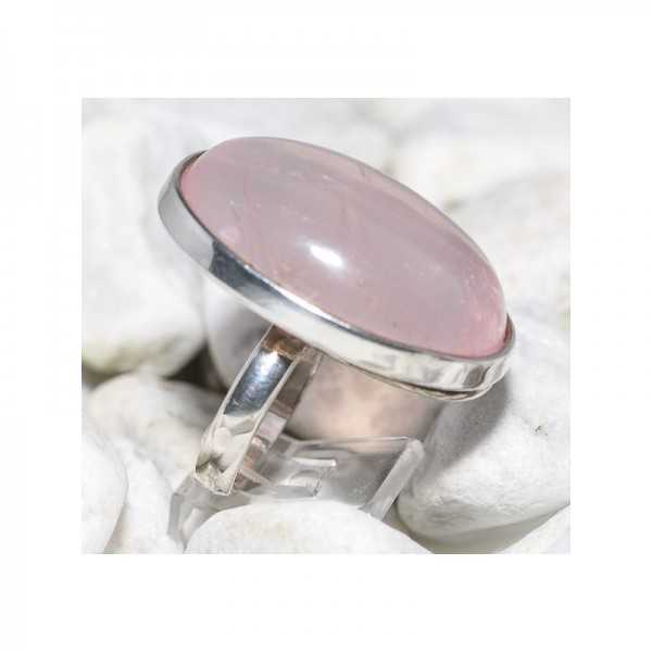 Rosenquarz Designer Ring